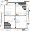 BEHR HELLA SERVICE 8ML 376 727-651 Intercooler, charger